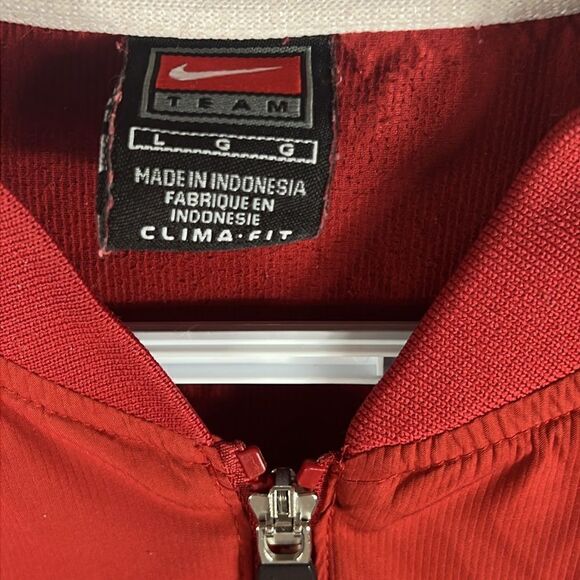 🔥🏈 Vintage OKLAHOMA SOONERS Nike Clima-Fit Quarter Zip Pullover Jacket Sz Lg - Picture 15 of 16